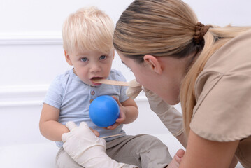Toddler at a Check-Up Child Doctor Pediatrician