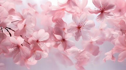 Beautiful sakura flowers background.