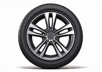 Wheel , tire on white background, isolated. Car, truck, bus tires.