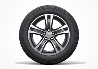 Wheel , tire on white background, isolated. Car, truck, bus tires.