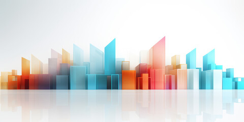 Abstract illustration of a city skyline.