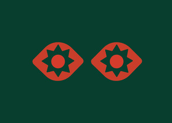 Abstract eye logo ophthalmologist vision vector image for your company