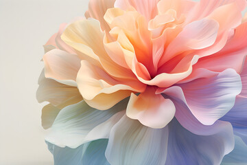 Crystal flower with glittering brilliance, crafting a captivating wallpaper. Generative AI 
