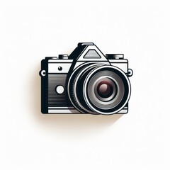 Fototapeta premium minimalistic film camera icon