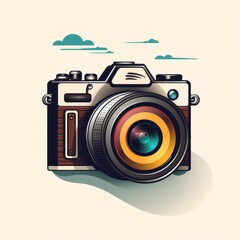 minimalistic film camera icon