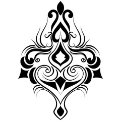 Carpet components. black stripes. rug Oriental ornament with floral motifs. Indian design element for henna tattoo, adult coloring book, greeting card, wedding invitation or spa beauty flyer.