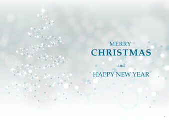 冬の背景メッセージ入りベクター素材