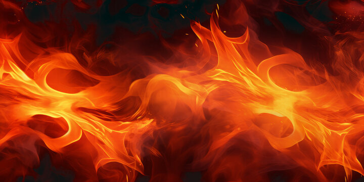 Abstract fire themed background image. Conceptual illustration of flames. 