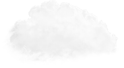 Close up view isolated white cloud for sky concept.