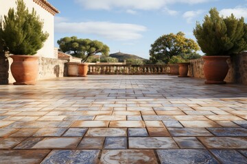 spanish tiles in an andalusian building