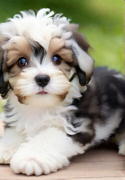 puppy dog HD 8K wallpaper Stock Photographic Image 