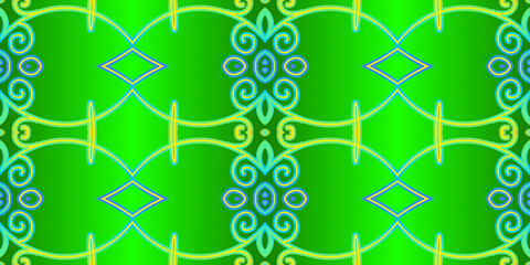 Luxurious colourful gradient modern Chinese oriental simple and aesthetic line art pattern for...
