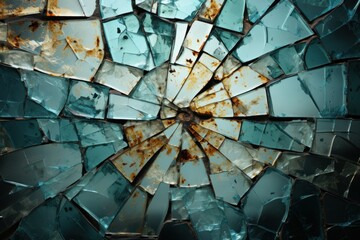 broken glass. Concept of problems and violence