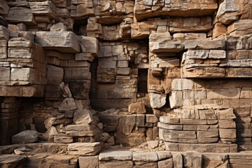 Fototapeta premium natural rock texture in a quarry
