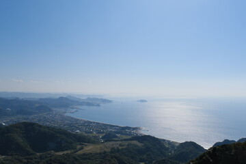 Fototapeta na wymiar 鋸山からの景色　View from Mt.Nokogiri
