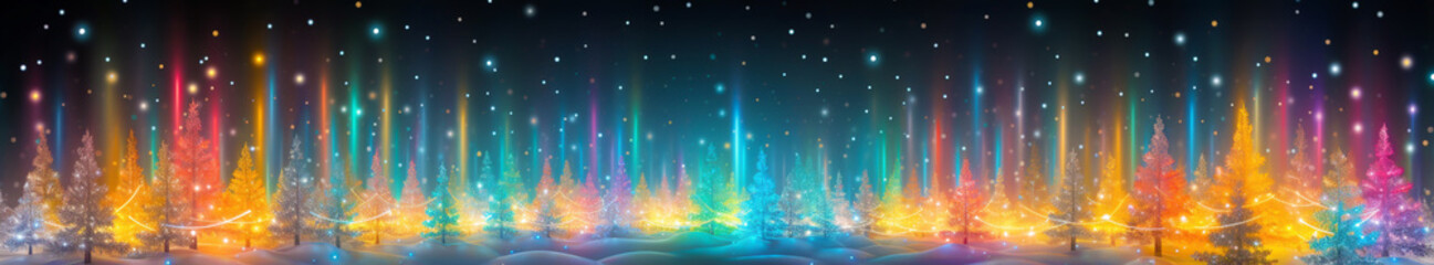 CHRISTMAS CARD. WINTER BACKGROUND, HORIZONTAL IMAGE. legal AI