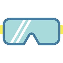 Safety Glasses Personal Protective Equipment Icon - obrazy, fototapety, plakaty
