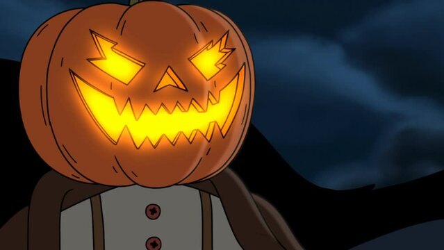 Halloween. 2d animation (frame by frame).