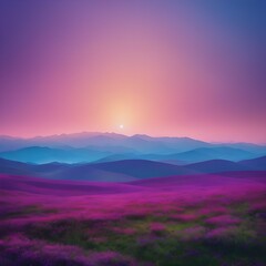 Obraz premium Abstract background with a gradient of blue and purple hues, creating a serene and calming atmosphere