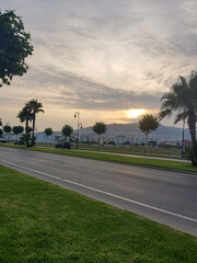 Fototapeta premium Urban landscape on an overcast evening