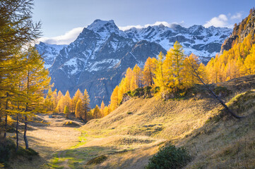 Hiking Path to Crampiolo in Alpe Veglia and Alpe Devero Natural Park, Piedmont, Italy