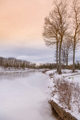 Beebe hill State Forest Frozen Pond New York