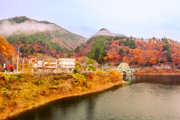 奥多摩湖の秋風景2022