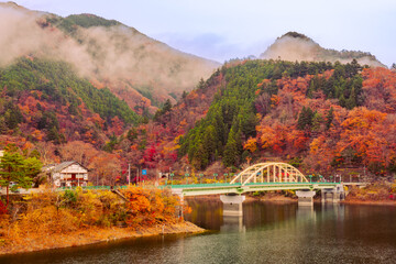 奥多摩湖の秋風景2022