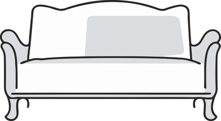 ソファのイラスト