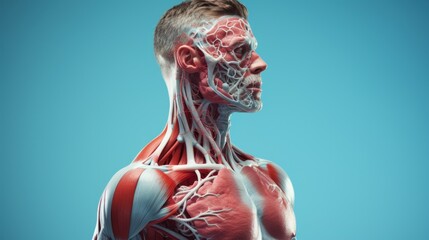 Human anatomy drawings - obrazy, fototapety, plakaty