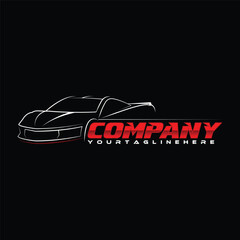 sport car logo template, Perfect logo for business related to automotive industry