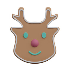 3d Christmas gingerbread icon