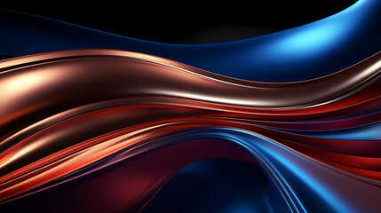 wavy background with a blue bronze metal surface