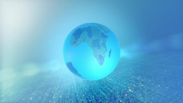 Country Zoom Animated Stylized World Map East Africa Malawi Version