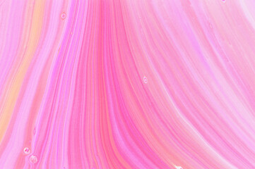 Pink background. Liquid color