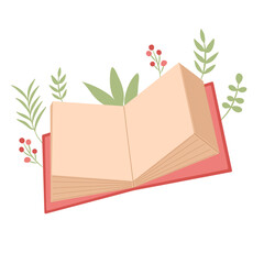 floral book illustration 