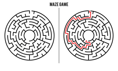 Advanced Circular Maze Puzzle Game And Solution	