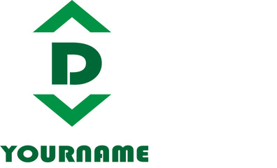 Giving vector concept or isolated logo. Letter D Logo or business logo or company logo	