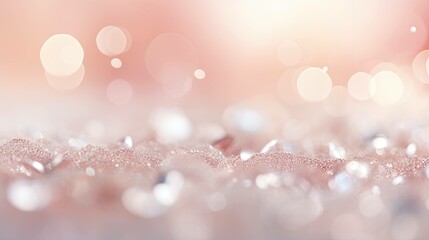 abstract festive background image with sparkles and bokeh in pastel pearl and silver colors....