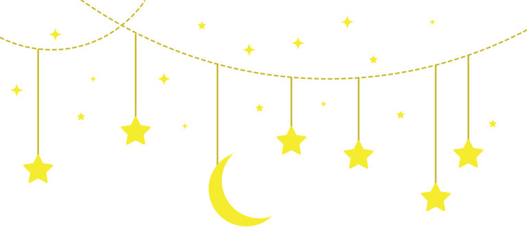 The Moon And Stars Hanging
