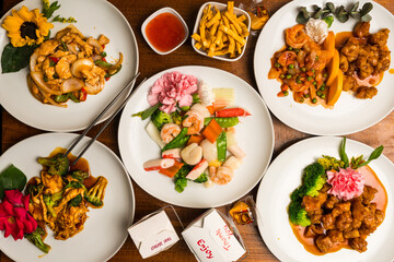 Chinese food entrees