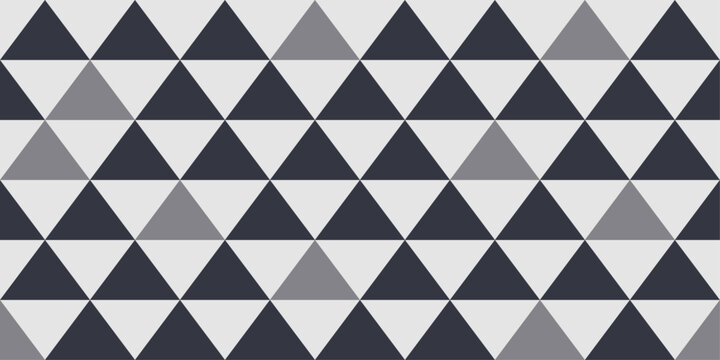 Geometric texture pattern of triangles. Minimal style, dark triangles texture and light background.