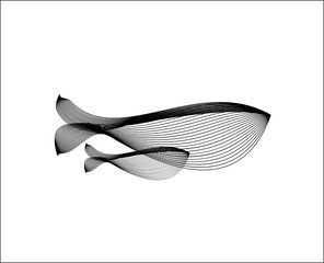 black while on white background