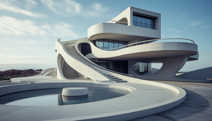 architecture futurism modern style