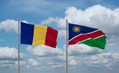 Namibia and Romania, country relationship concept