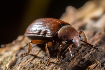 brown and strong beetle