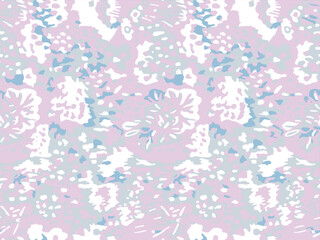 Fototapeta na wymiar Full seamless pink camouflage print texture pattern vector for decor and textile. Army masking design for skin fashion fabric and wallpaper. 