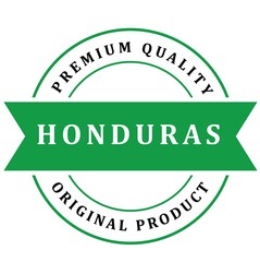 Honduras. The sign premium quality. Original product. Framed with the flag of the country