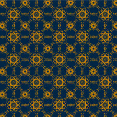 Thai pattern golden color luxury background Vector luxury background for covers, brochures, and web, internet ads. Vector line Thai illustration