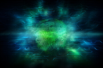 Biometric security identify, fingerprint
